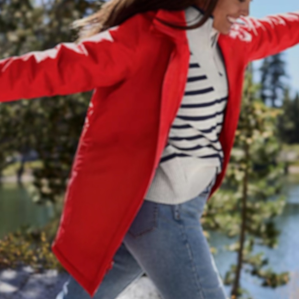 Lands’ End Polarthin Insulated Parka | Large 14-16 | Rich Red | $70.00